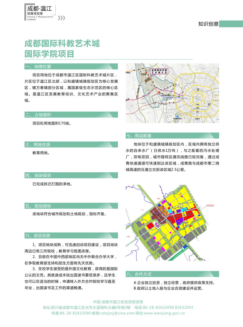 成都国际科教艺术城国际学院项目