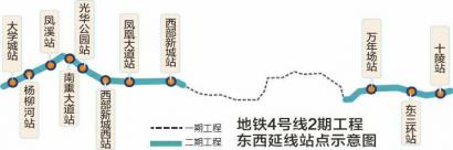 地铁4号线二期工程年内开建 直通温江