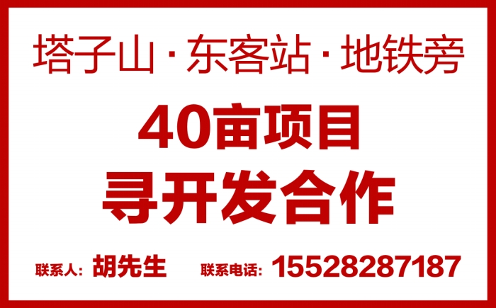 东客站地铁旁40亩黄金土地求合作