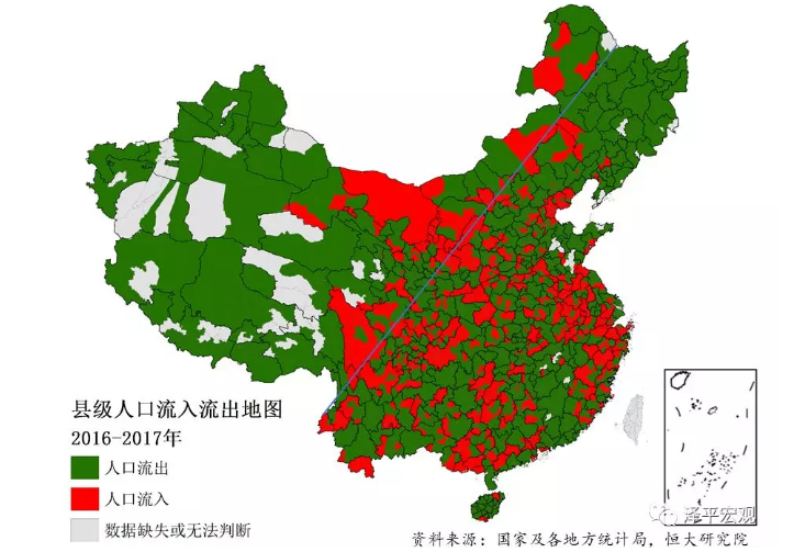 中国人口大迁移：3000个县全景呈现